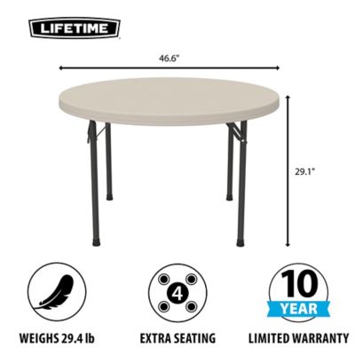 Image showing  46 in. Round Commercial Table, Almond