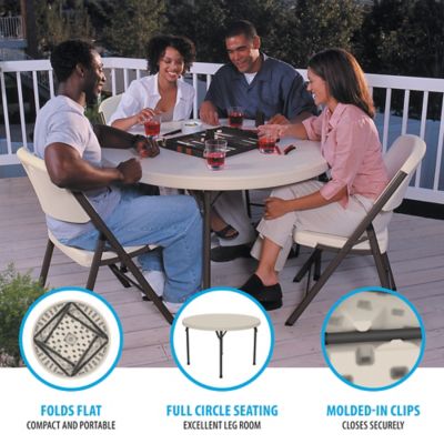 Image showing  46 in. Round Commercial Table, Almond