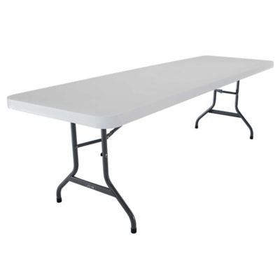 Lifetime 8 ft. Folding Table (Commercial), White