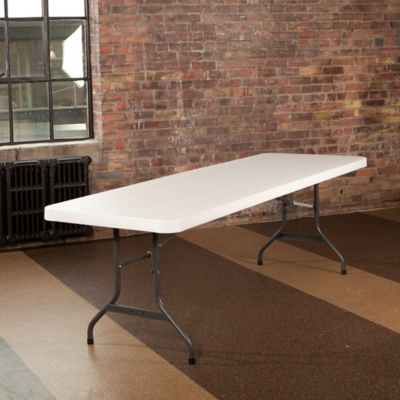 Image showing  8 ft. Commercial Folding Table, White