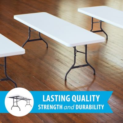 Image showing  8 ft. Commercial Folding Table, White