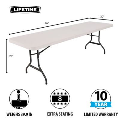 Image showing  8 ft. Commercial Folding Table, Almond