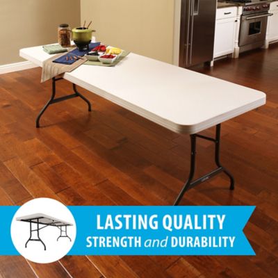 Image showing  8 ft. Commercial Folding Table, Almond