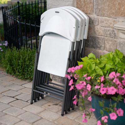 Image showing 7 th Lifetime Light Commercial Folding Chairs, 4-Pack