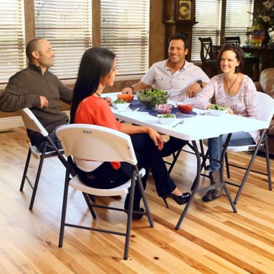 Image showing 9 th Lifetime Light Commercial Folding Chairs, 4-Pack