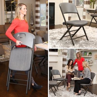 Image showing 6 th Lifetime Padded Commercial Folding Chairs, 500 lb. Capacity, 4 pk.