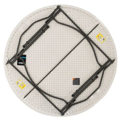 Image showing 8 th Lifetime 60 in. Round Nesting Table, 4-Pack, Commercial