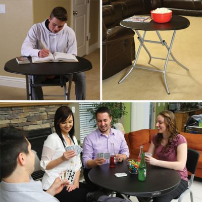 Image showing 7 th Lifetime Round Dining Table, 33 in., Light Commercial