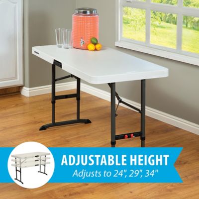 Image showing  Adjustable-Height Rectangular Table for 4 People, 4 ft., Commercial