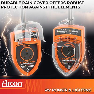 Image showing 7 th Arcon 1-Outlet CETL Certified 30A Surge Protector