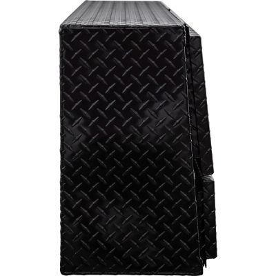 Image showing 4 th Buyers Products 60 in. Diamond Tread Aluminum Contractor Pick-Up Truck Tool Box with Lower Door, Gloss Black