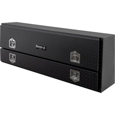 Image showing  72 in. Diamond Tread Aluminum Contractor Pick-Up Truck Tool Box with Lower Door, Matte Black