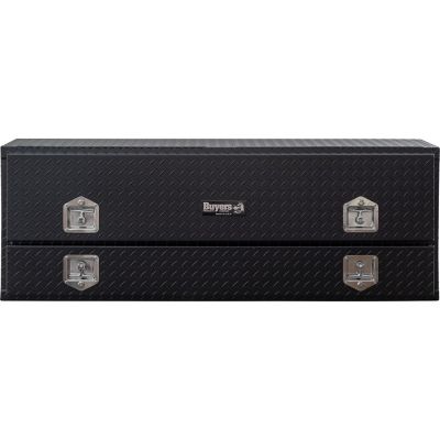 Image showing  72 in. Diamond Tread Aluminum Contractor Pick-Up Truck Tool Box with Lower Door, Matte Black