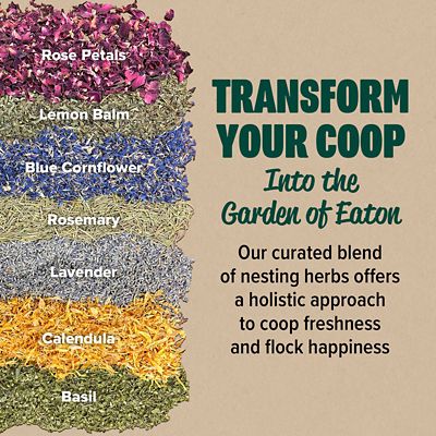 Image showing  Premium Nesting Herbs, Aromatic Blend for Nesting Boxes & Chicken Coop, 10 oz.