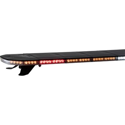 Image showing  60 in. Amber/Clear LED Light Bar with Warning / Clear Take Downs & Alley Lights / Rear Facing Turn Signals