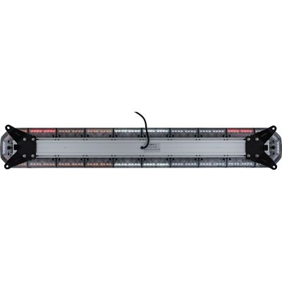 Image showing 5 th Buyers Products 60 in. Amber/Clear LED Light Bar with Warning / Clear Take Downs & Alley Lights / Rear Facing Turn Signals