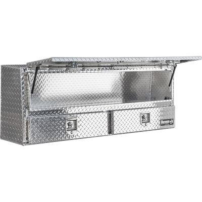 Image showing  60 in. Diamond Tread Aluminum Contractor Pick-Up Truck Tool Box with Lower Drawers Topsider