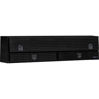 Image showing  96 in. Diamond Tread Aluminum Contractor Pick-Up Truck Tool Box with Drawers, Matte Black