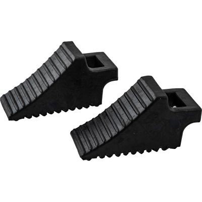 Image showing  Rubber Wheel Chock with Built-In Handle, Pair