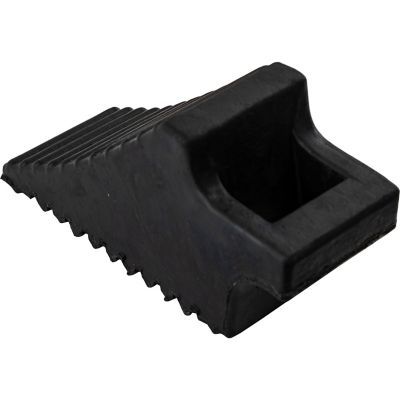 Image showing  Rubber Wheel Chock with Built-In Handle, Pair