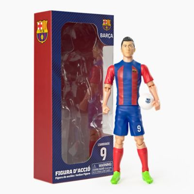 Banbo Toys Sockers FC Barcelona Lewandowski 8 in. Collectible Soccer Action Figure