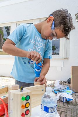 Image showing  Kid's Safety Glasses, Clear/Blue