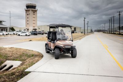 Image showing  4-Seater 110V Lithium Battery Golf Cart, Forward Facing Seats