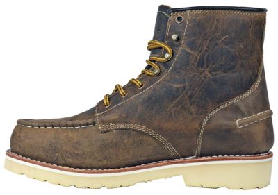 Image showing  Men's Monte Work Boots, Soft Toe, Distressed Leather, Waterproof, Slip Resistant, EH Rated, 6 in.