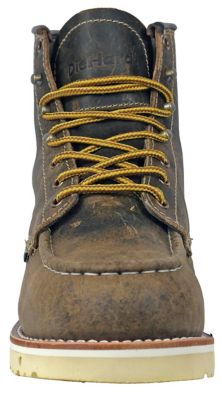 Image showing  Men's Monte Work Boots, Soft Toe, Distressed Leather, Waterproof, Slip Resistant, EH Rated, 6 in.