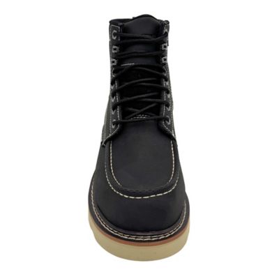 Image showing 2 th AdTec Men's 6 in. Moc-Toe Work and Riding Boots with Composite Toe, Side Zipper, and Waterproof Protection