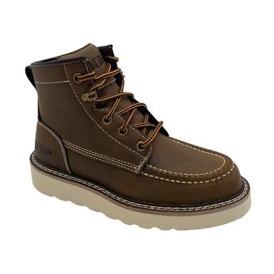 Image showing 0 th AdTec Kids' Classic Wedge Outsole Moc-Toe Boots