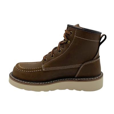 Image showing 5 th AdTec Kids' Classic Wedge Outsole Moc-Toe Boots