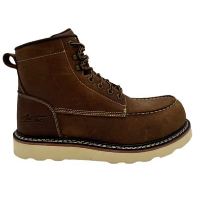 Image showing  Men's 6 in. Crazy Horse Leather Moc-Toe Work Boot