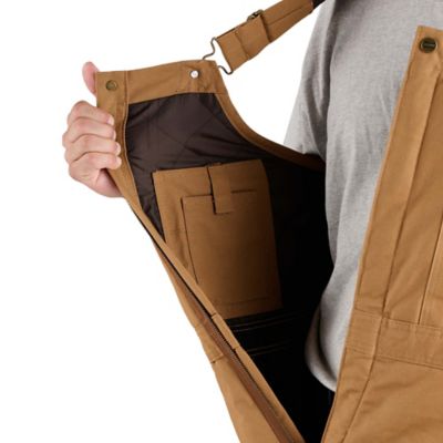 Image showing 2 th Berne Men's Quilt-Lined Duck Insulated Bib Overalls