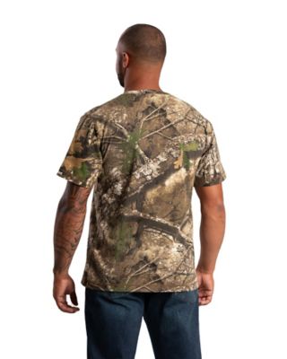 Image showing 1 th Berne Men's Performance Short Sleeve Pocket T-Shirt Realtree APEX Camouflage
