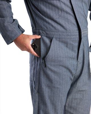 Image showing  Men's Fisher-Stripe Cotton Unlined Coveralls