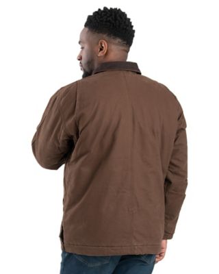 Image showing  Men's Washed Duck Quilt-Lined Insulated Chore Coat