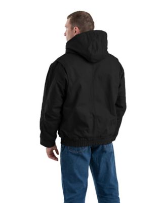 Image showing 1 th Berne Men's Flame Resistant Duck Hooded Jacket
