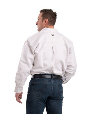 Image showing  Men's Flame-Resistant Button-Down Plaid Long-Sleeve Work Shirt