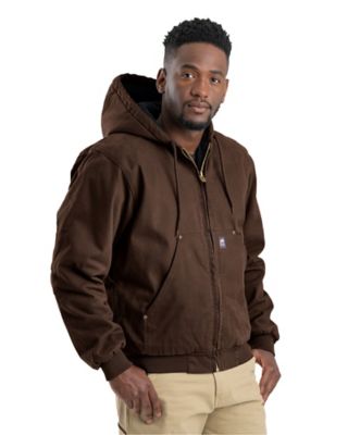 Image showing 0 th Berne Men's Super-Duty Washed Duck Quilt-Lined Hooded Jacket