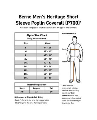 Image showing 3 th Berne Men's Heritage Short Sleeve Poplin Coverall