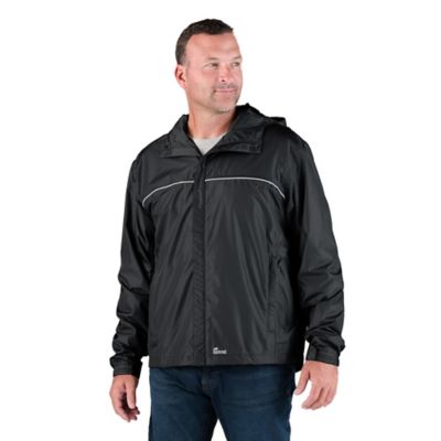 Berne Men's Coastline Lightweight Hooded Rain Jacket