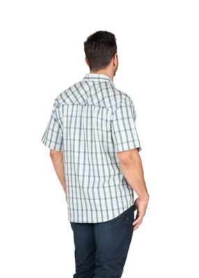 Image showing  Men's Flex180 Degree UPF Button Down Plaid Short Sleeve Shirt