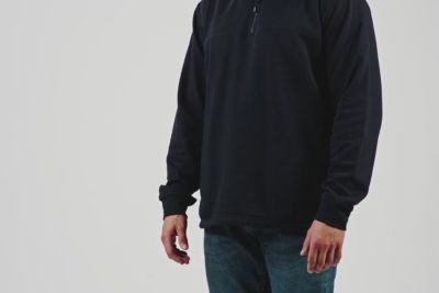 Image showing  Men's Heritage Thermal-Lined Quarter-Zip Sweatshirt