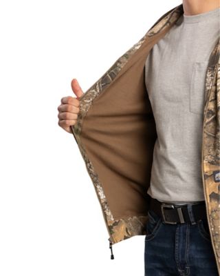 Image showing 2 th Berne Men's Heritage Thermal-Lined Full-Zip Hooded Sweatshirt Realtree APEX Camouflage