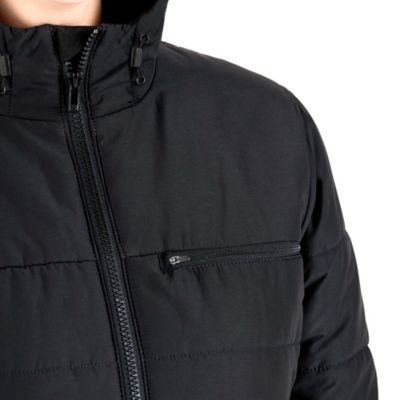 Image showing  Womens Channel Quilt Ripstop Hooded Jacket