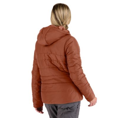 Image showing  Womens Channel Quilt Ripstop Hooded Jacket