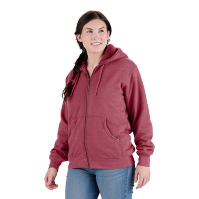 Berne Women's Sherpa-Lined Full-Zip Hooded Sweatshirt