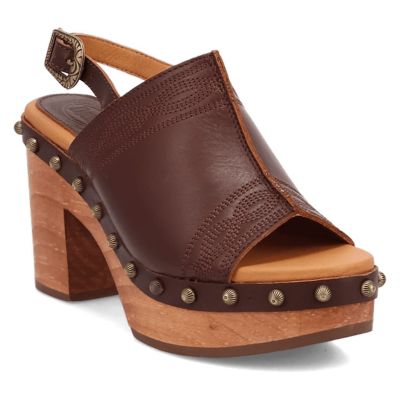 Image showing  Women's Clover Wooden Sandals