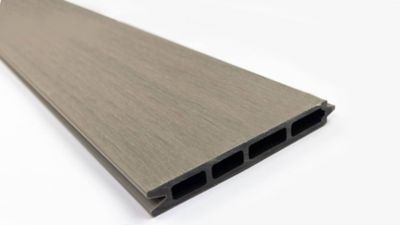 Image showing  6 ft. Valla Capped Composite Privacy Fence Panel, Brown, 400003101B